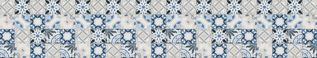 Décor Floral Blue 522